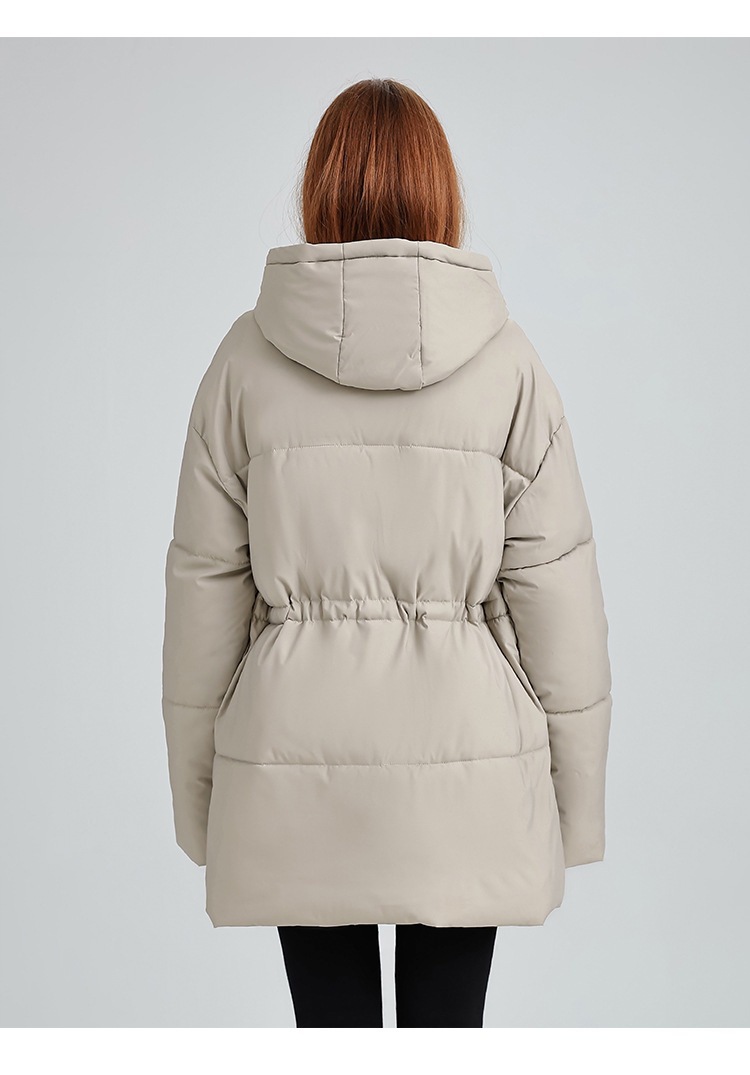 Hooded Women's coat, Mid-Length Outwear Winter Dpk10 Demo 0018
