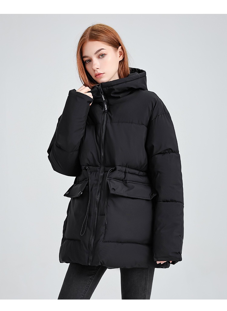 Hooded Women's coat, Mid-Length Outwear Winter Dpk10 Demo 0019