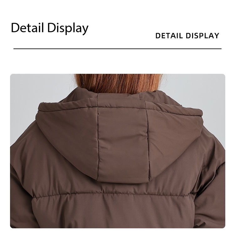 Hooded Women's coat, Mid-Length Outwear Winter Dpk10 Demo 0026