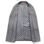 Men's Cashmere Coat, Double-Sided, Woolen Coat 9105 Back