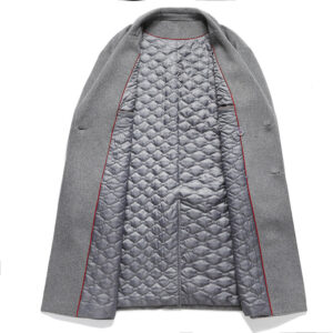 Men's Cashmere Coat, Double-Sided, Woolen Coat 9105 Back