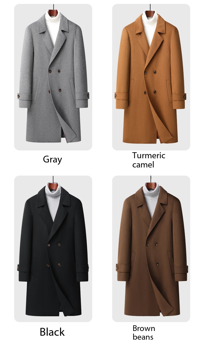 Men's Cashmere Coat, Double-Sided, Woolen Coat 9105 Demo 003