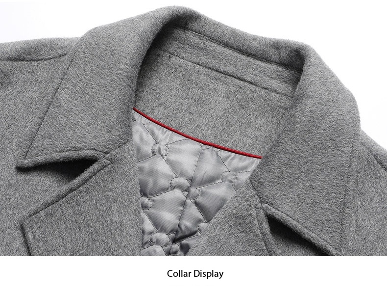 Men's Cashmere Coat, Double-Sided, Woolen Coat 9105 Demo 004