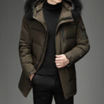 Short green coffee, Men's down Jacket, Fashionable winter down Jacket 866-A-A-A